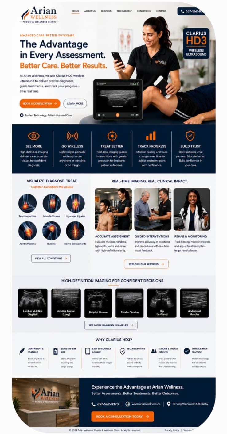 Clarius HD3 Wireless Diagnostic Ultrasound treatment